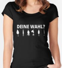 deine wahl angeln fischen angle fishing köder Women's Fitted Scoop T-Shirt
