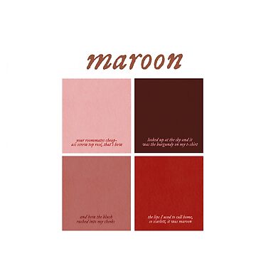 Shades of Maroon Color Palette