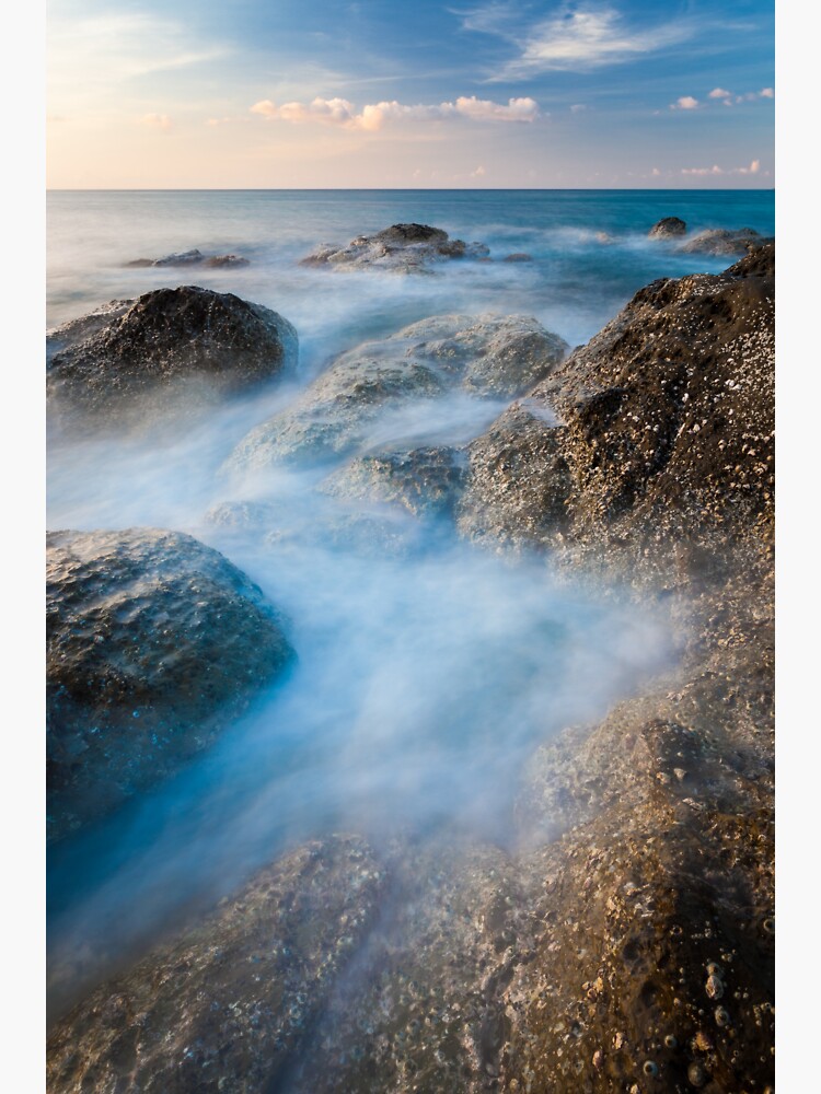 Waves and rocks long exposure by Juhku