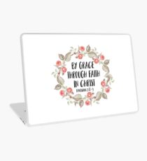 By Grace Through Faith In Christ Laptop Skin