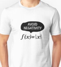 Funny Avoid Negativity Math Nerd Geek Student Teach Unisex T-Shirt