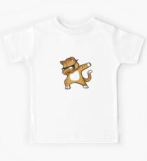 Dabbing Cat Funny Shirt Dab Hip Hop Dabbing Kitten Kids T-Shirt