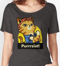 Camiseta ancha Purrsist! (versión 3)