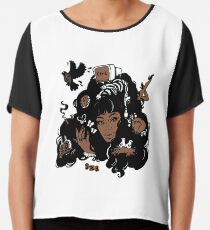 Sza Ctrl Alternate Album Art Chiffon Top