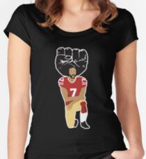 Colin Kaepernick Kneeling - I'm With Kap Women's Fitted Scoop T-Shirt