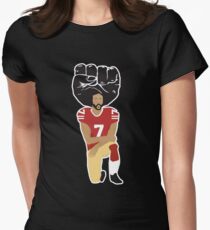 Colin Kaepernick Kneeling - I'm With Kap Women's Fitted T-Shirt