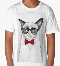 Cat Nerd Long T-Shirt