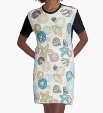 A Walk on the Beach Graphic T-Shirt Dress