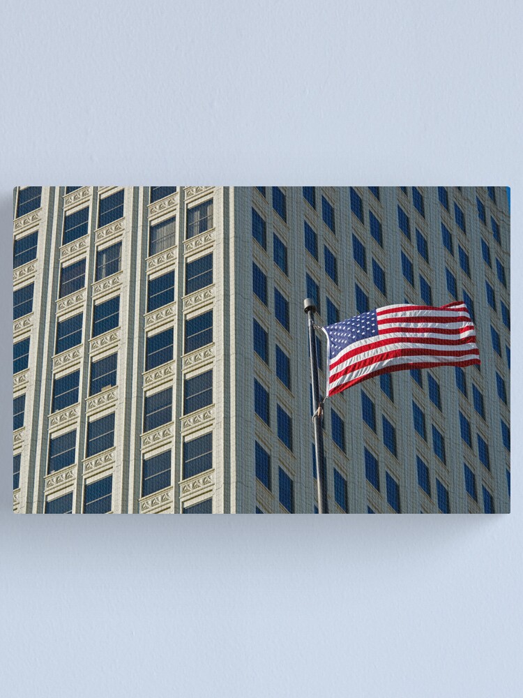 Alternate view of Stars and Stripes Tulsa (Alan Copson © 2007) Canvas Print