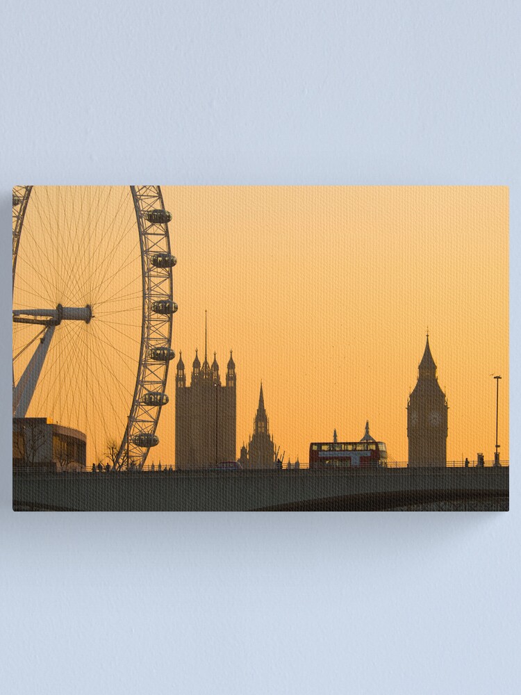 Alternate view of Big Ben and London Eye (Alan Copson © 2008) Canvas Print