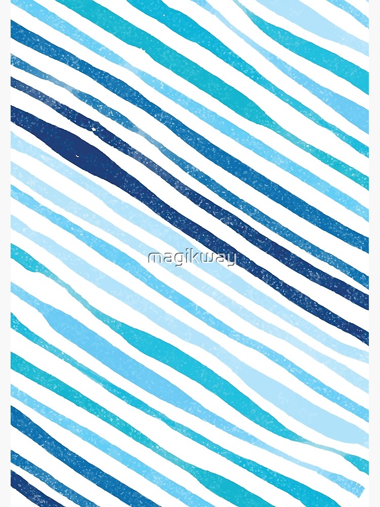 Blaue Wellen Minimal Art von magikway