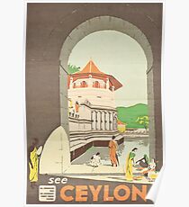 Vintage Travel Poster – See Ceylon Poster