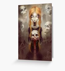 Black Widow - © Art by Élian Black'Mor Greeting Card