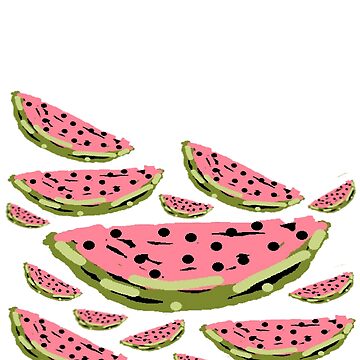 Artwork thumbnail, Watermelon Summer pattern by HEVIFineart