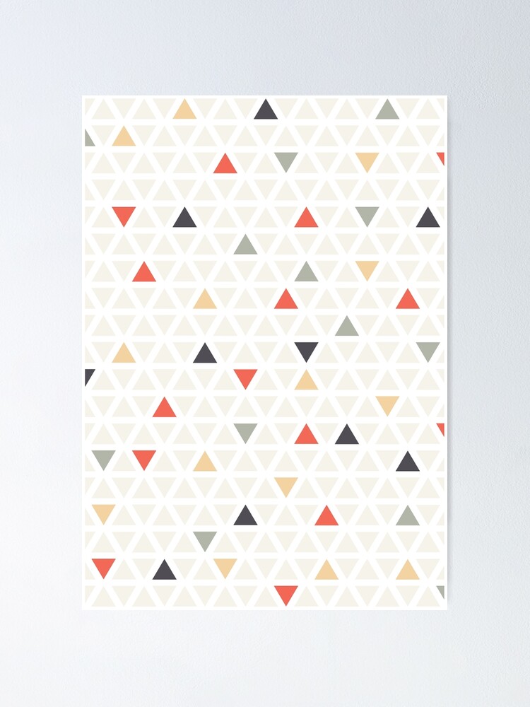 Alternative Ansicht von Geometrisches moderne Kunst Dreieck Poster