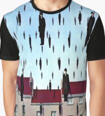 Golconda von René Magritte Grafik T-Shirt