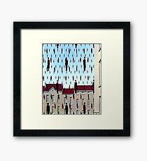 Golconda by René Magritte Framed Print