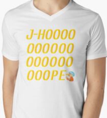 J-Hoooooooope T-Shirt mit V-Ausschnitt