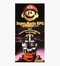 Super Mario RPG - Restored Nintendo Power Poster Photographic Print