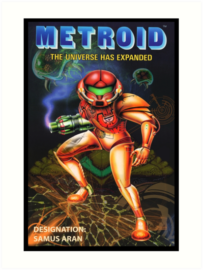 Metroid Samus Poster Fan Created Restoration Art Prints By