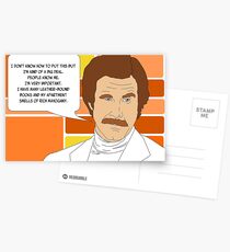 I'm Ron Burgundy? Postcards