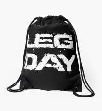Leg Day Drawstring Bag