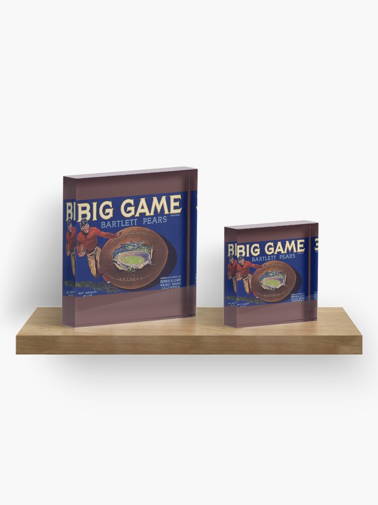 Alternate view of 1930s Football Game Cal-Stanford Acrylic Block