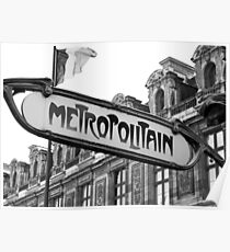 Le Metro - Paris Poster