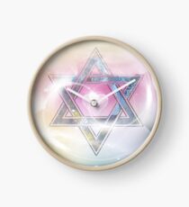 STAR OF DAVID-2- bless and protect- Art + Products Design Clock