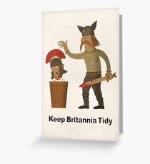 Keep Britannia Tidy Greeting Card