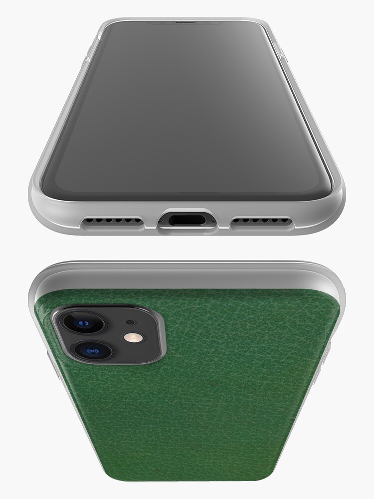 Vista alternativa de Funda y vinilo para iPhone Cuero verde esmeralda