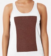 Brown Leather Women's Tank Top