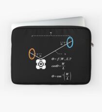 Newton's 1st Law of Motion with POrtals (White) Laptop Sleeve