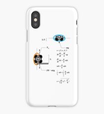 Newton's 2nd Law of Motion with POrtals 1.1 iPhone Case