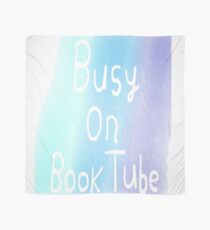 Busy On BookTube Blue Scarf