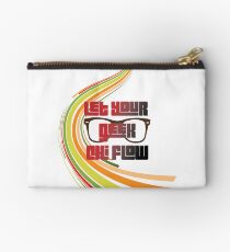 Geek Chi with Glasses Zipper Pouch