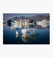 Floating Ice Sculptures (Jökulsárlón - Iceland) Photographic Print