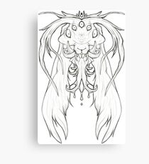 Jackalope -white- Canvas Print