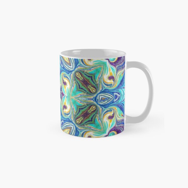 Marbled Flower Classic Mug