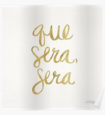 Was auch immer sein wird, wird (Gold Ink) sein Poster
