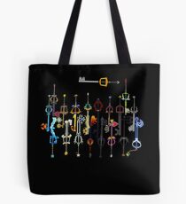 Kingdom Hearts Keyblades Tote Bag