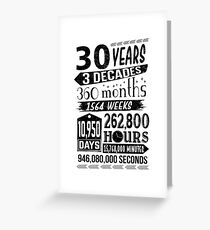 Funny 30th Birthday 30 Year Old Sign Gag Gift Greeting Card