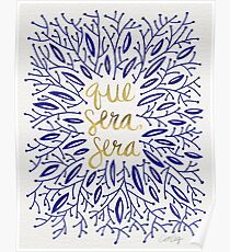 Was auch immer sein wird, wird (Marine & Gold) Poster