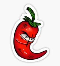 Funny Cartoon Chili Red Hot Spicy Food Sticker