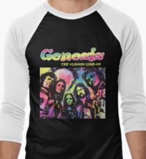 Camiseta ¾ bicolor para hombre Génesis Fanart "The Fab Five" Pintura de Frank Grabowski