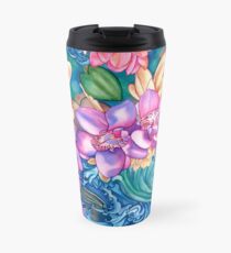 Orchid Splash Travel Mug