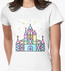It's a Small World After All Colourful Castle Women's Fitted T-Shirt