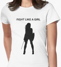 Fight like a girl Women's Fitted T-Shirt