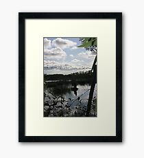 A barbed Wire Sky Framed Print