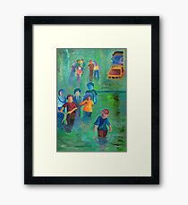 Walking in the Flood Framed Print